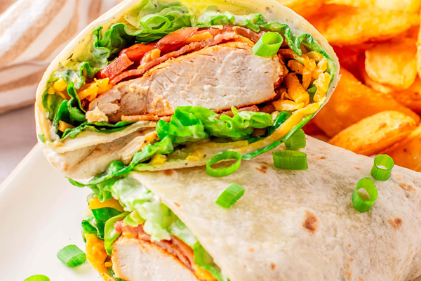 Chicken Wraps Sam's Pizza Fall River